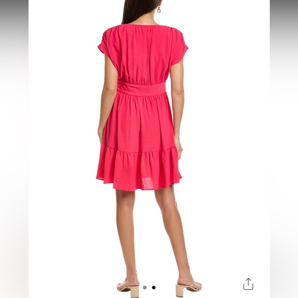 Sharagano Pink Mini Dress Vibrant and Chic - Picture 2 of 3